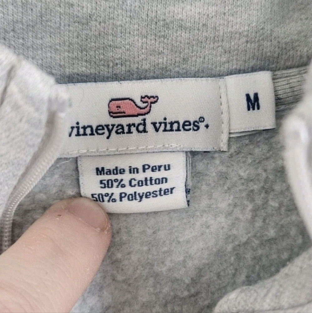 Vineyard Vines Light Gray Zip-Up Sweater - Picture 4 of 4
